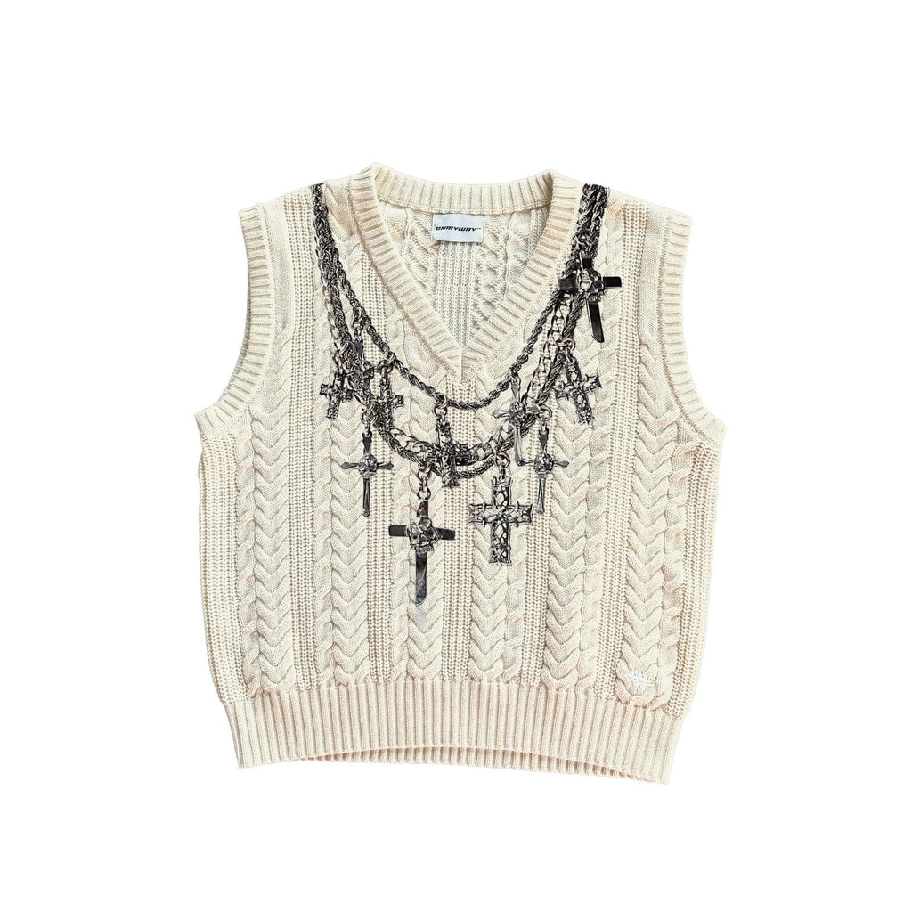 ON MY WAY TRAP KNIT WOOL