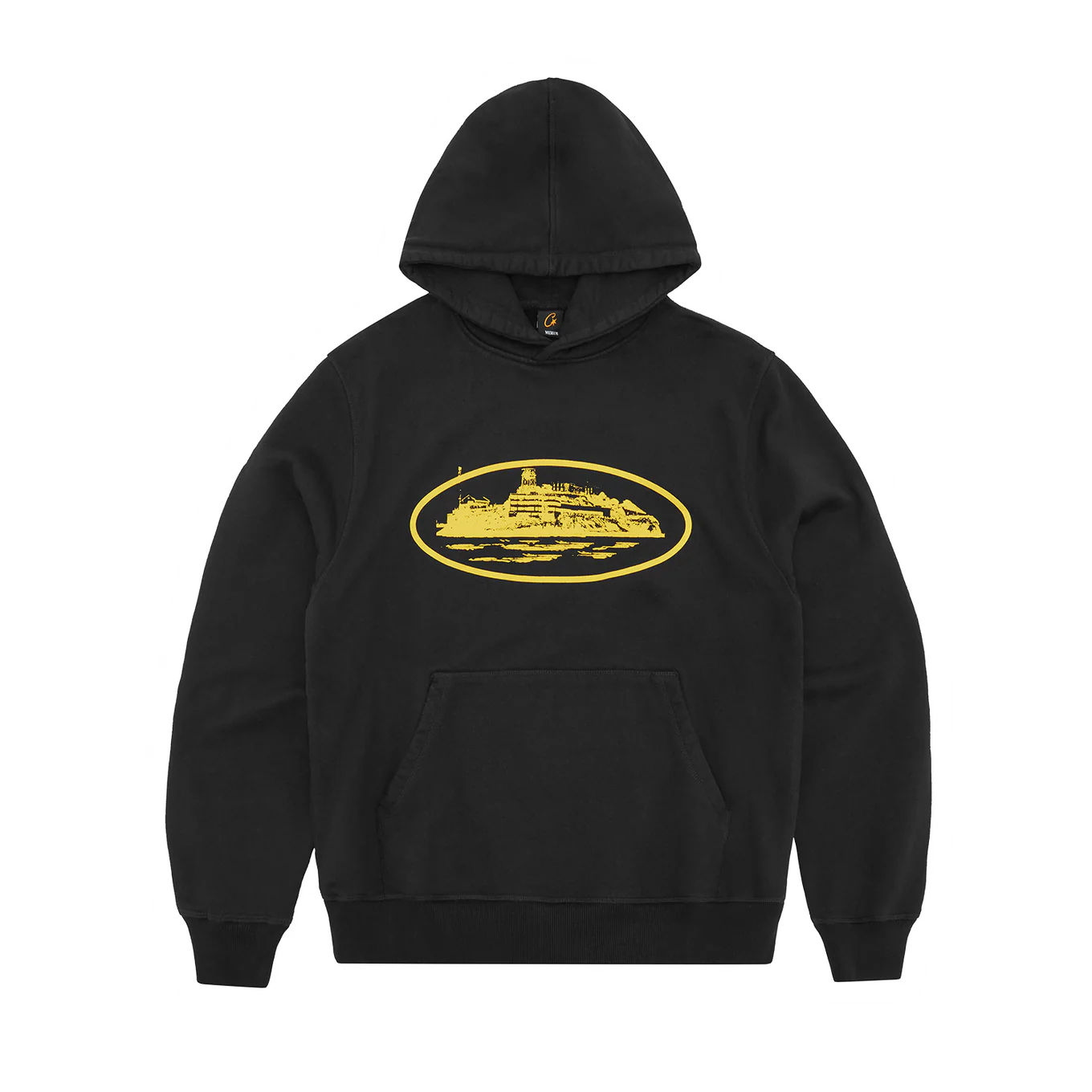 Corteiz Alcatraz Hoodie V2 Black & Yellow