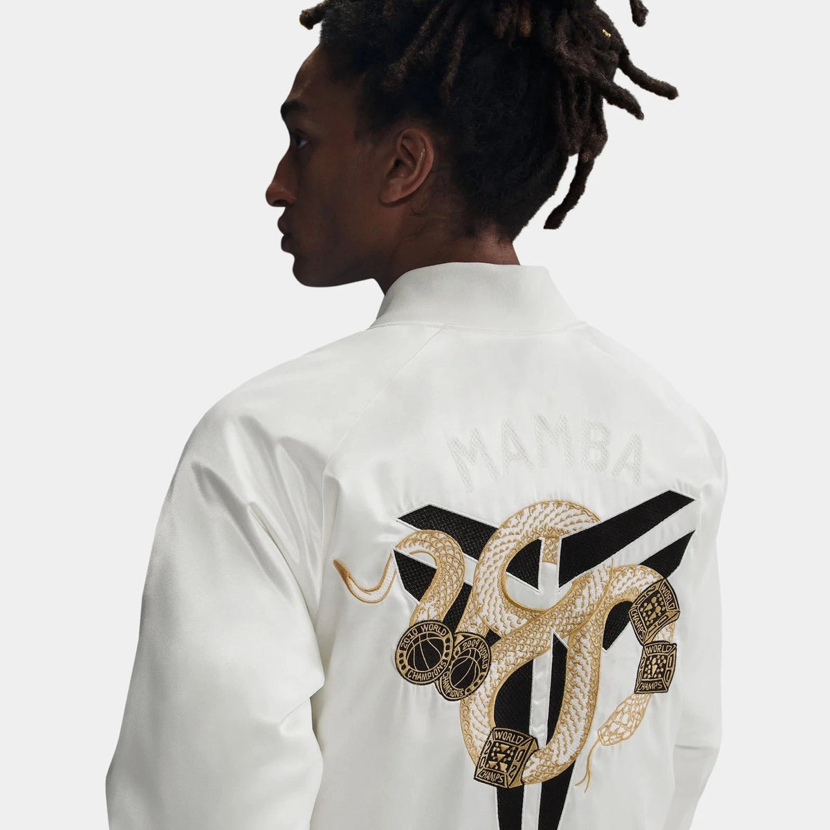 Nike x Kobe Bryant Year of Mamba Insulated Bomber Jacket Satin White