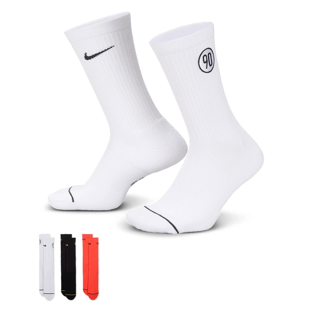Nike Total 90 Everyday Cushion Crew Socks 3pcs Unisex Sports Casual