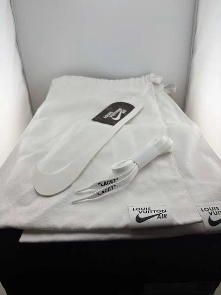Louis Vuitton Nike Air Force 1 Low By Virgil Abloh White Red